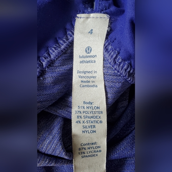 Lululemon, Size 4, Blue Tank - Picture 3 of 3